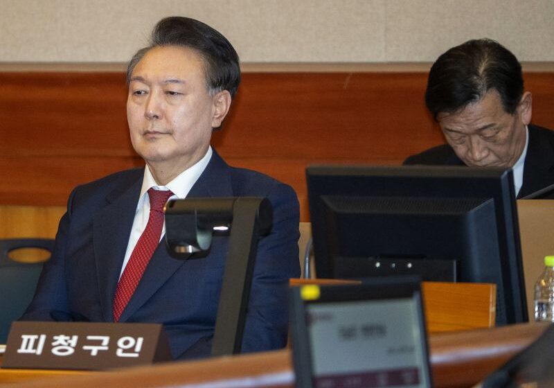  South Korea’s Yoon attends first trial hearing for insurrection