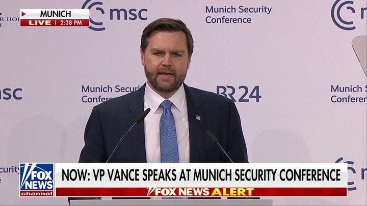  Tearful chair of Munich Security Conference expresses ‘fear’ in farewell address after blistering Vance speech