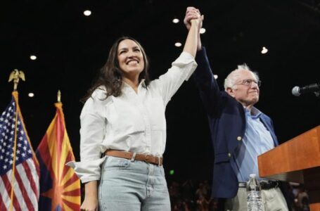 Bernie Sanders, AOC take aim at Trump and Musk, as well as Democrats, at western rallies