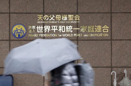 A court orders the dissolution of the Unification Church in Japan