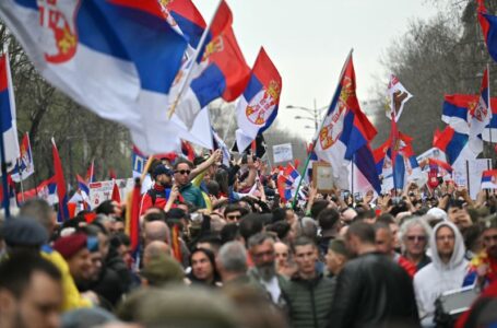 Tens of thousands rally in massive anti-corruption protest against Serbian government